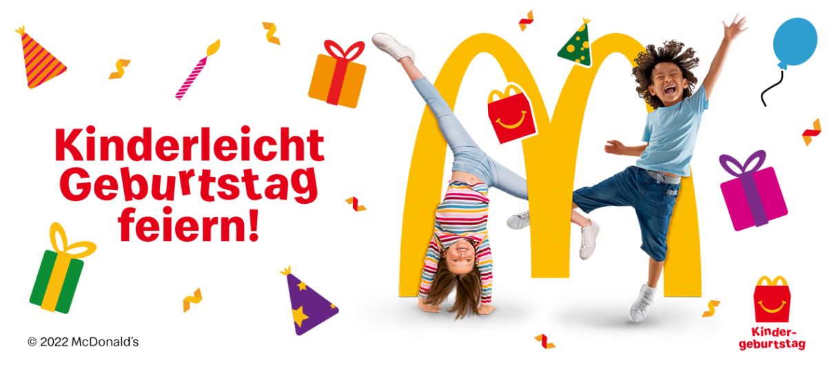 Kindergeburtstag bei McDonald&rsquo;s